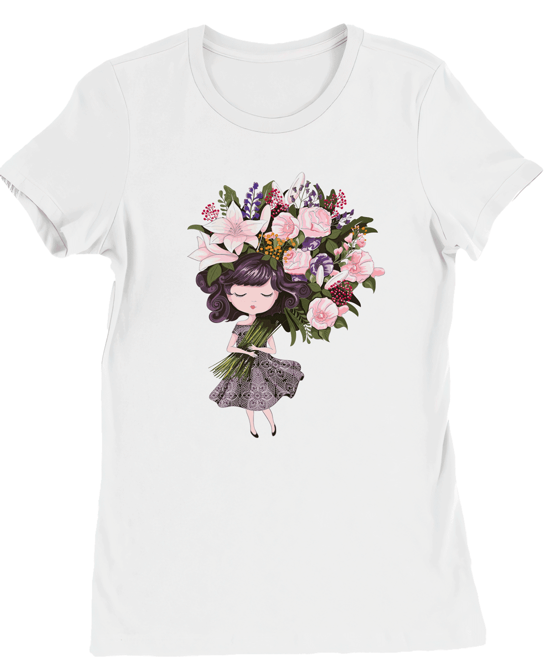 Camiseta 70v7 Muñeca Flores