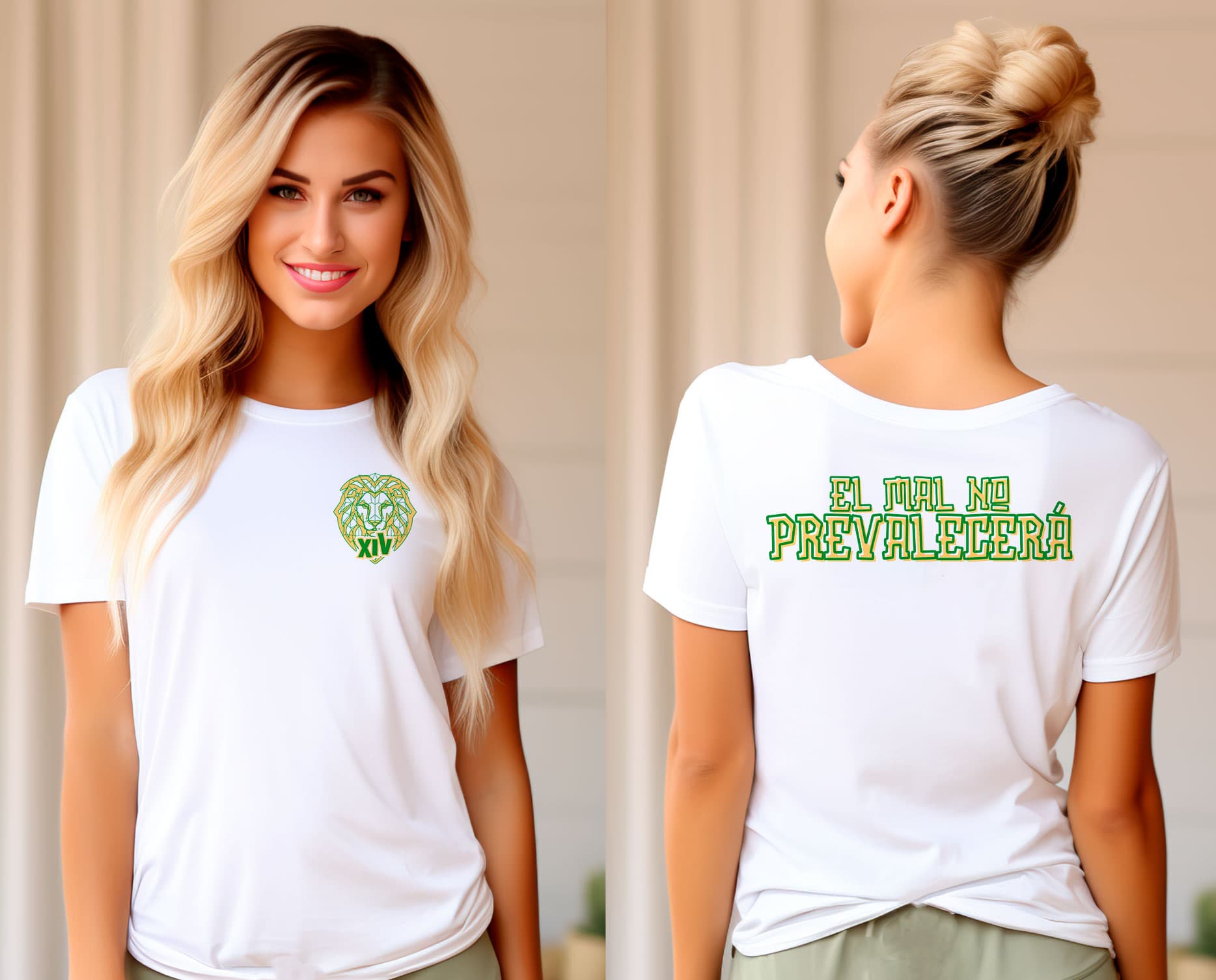 Camiseta Papa León XIV verde
